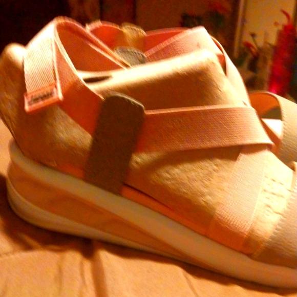 Arche Womens 10 pink & tan Wedge Slingback Sandal wedge arch support - Picture 3 of 4